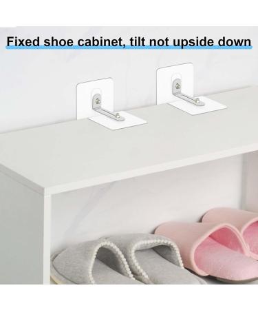Kioiner 4 Pairs Furniture Wall Anchors Adhesive Adjustable Furniture Anchors for Securing Bookshelf Dresser Cupboard Cabinet Anti Tip Furniture Straps for Pet Baby Proofing Child Safety (Type A) - Buy Online on SooperMarket.com