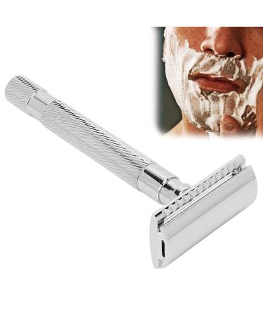 Premium Silver Manual Safety Razor for Men | Exquisite Craftsmanship | International Shipping Available - Buy Online on SooperMarket.com