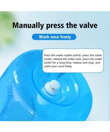 WNPXQNT Nose Nasal Wash System Pot Sinus Allergies Relief Rinse Blue 500mL Adults Plastic New Children Neti Equipment - Buy Online on SooperMarket.com