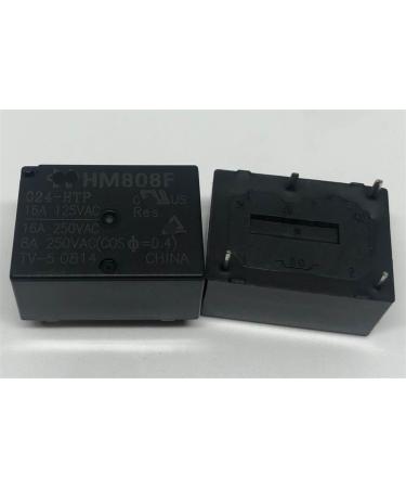 HM808F 012-HSTP(555) HM808F 024-HTP (7520-1A-24V-16A) Relay 4pins 1Pcs (Size : HM808F 024-HTP)