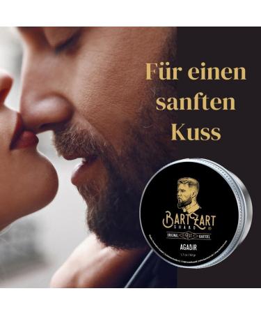 Bartzart Agadir Beard Balm with Muschus Fragrance | 50G Beard Wax for Men | Argan Oil for Healthy Beard Growth | Premium Barber-Grade Formula - Buy Online on SooperMarket.com