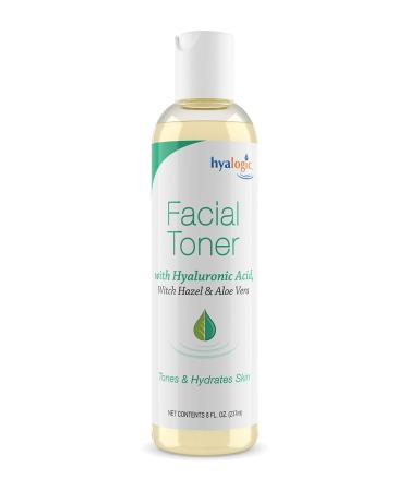Hyalogic Witch Hazel Toner - Alcohol-Free Facial Toner with Hyaluronic Acid & Aloe Vera - Amazing Face Astringent for All Skin Types - Facial Toner to Boost Brightness & Softness (8 fl oz)