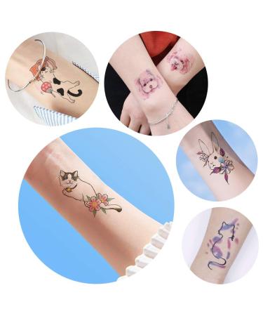 PHOGARY 90 Pieces Cat Pets Theme Temporary Tattoos - Waterproof Body Art for Kids - Buy Online on SooperMarket.com