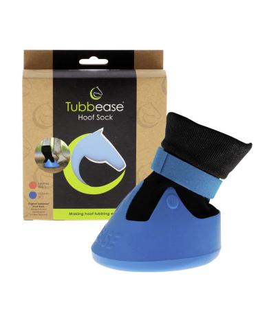 Kerbl Tubbease treatment shoe for horse hooves hoof injury thrush blue L Large Blue