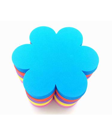 MBJelir EVA Foam Flower Shape DIY Craft Set for Valentine/Mother's Day and Party Decorations  5 Colors(Pink  Orange  Purple Blue  Yellow )-6 inch 35PCS