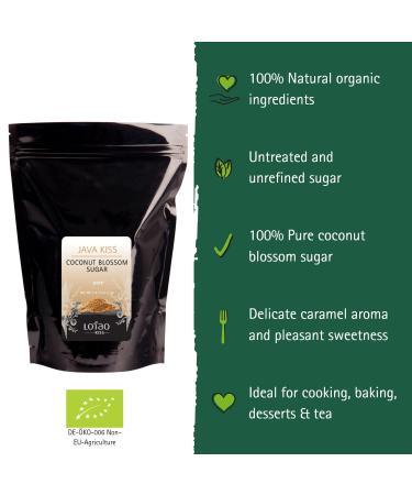 Lotao Organic Coconut Sugar - Healthy Natural Sweetener for Baking, Cooking, Coffee, Tea - Vegan, Non GMO, Gluten Free, Paleo - 35 oz - Buy Online on SooperMarket.com