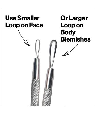 ME MAXEQUIP Blackhead Remover Pimple Popper Blemish Comedone Extractor Acne Tool Pimple Spot Popper Komedon Double Side Soft Touch and No-Slip Skincare for Whitehead Removal Stainless Steel - Buy Online on SooperMarket.com