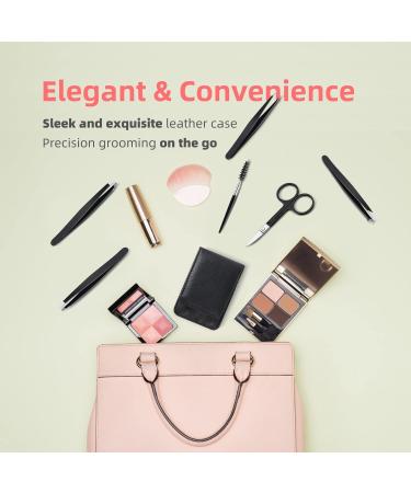 6 Pack DOMAXCAI Tweezers Set with Case - Professional Precision Tweezer for Eyebrow, Facial Hair, Splinter, and Ingrown Hair Removal - Buy Online on SooperMarket.com