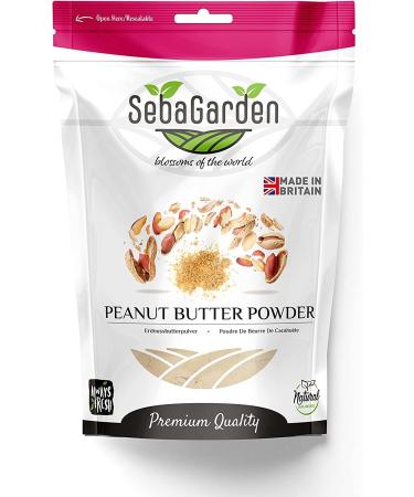 Seba Garden Peanut Butter Powder 1kg Defatted Healthy Plant Based Vegan Protein Non-GMO Certified Gluten Free and Vegan Keto Friendly Low Carb and Bpa-free 1 kg (Pack of 1)