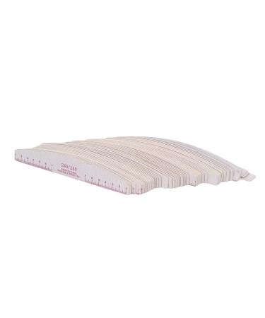 240/240 Grit Nail File 240/240 Grit Nail Polish File 50 Pieces Washable for Home Use