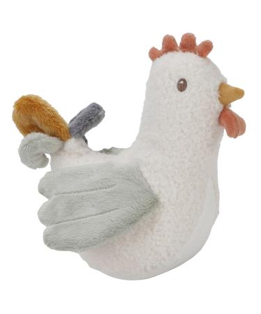 Little Dutch 8803 Standing figure stuffed toy chicken white - Little Farm