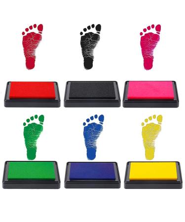 Umorismo 6-Piece Baby Footprint & Handprint Stamp Set | Multi-Color Baby Keepsake Kit for International Shipping - Buy Online on SooperMarket.com