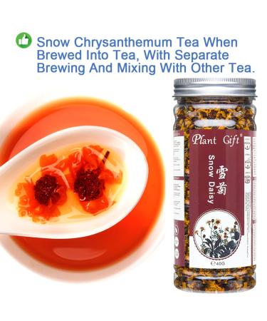 Buy Kunlun Snow Daisy Tea - Snow Chrysanthemum Herbal Tea for Low Blood Pressure & Weight Loss | 40g/1.4oz - Natural Chinese Flora - International Shipping Available - Buy Online on SooperMarket.com