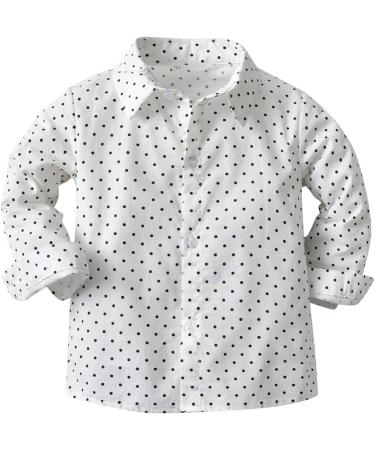 Volunboy Baby Boys Gentleman Suit 4PCS Outfit 2-3 Years | Formal Bow Tie Shirts + Suspenders Pants | Whitedots - Buy Online on SooperMarket.com