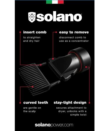 Solano 2-in-1 Dryer Attachment - Versatile Hair Styling Tool for Effortless Drying & Styling | International Shipping Available - Buy Online on SooperMarket.com