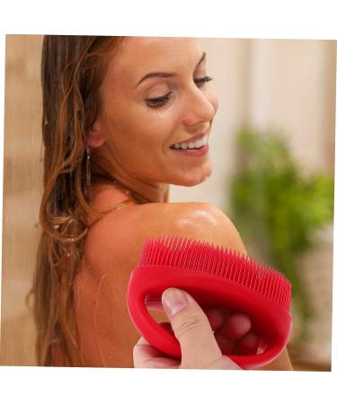 FRCOLOR Silicone Bath Brush - Exfoliating Body Scrubber for Gentle Cleaning and Exfoliation - Buy Online on SooperMarket.com