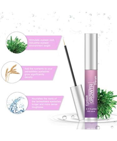 Buy Premium Eyelash Serum with Collagen & Oat Extract - Lash Boosting for Longer Thicker Lashes - 5ml - Buy Online on SooperMarket.com