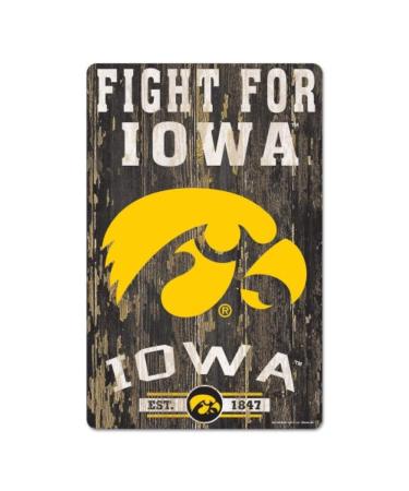 WinCraft NCAA Iowa Hawkeyes Sports Fan Home Decor, Team Color, 11x17