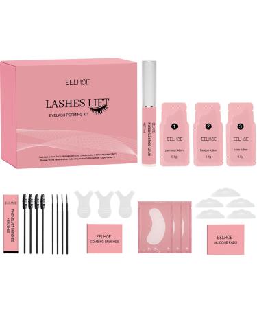 Eyelash Lift Kit Curl Eyelash Lamination Kit Beginners DIY Lash Lift Set Gentle For Lash Semi-Permanent Curling Thick No Smudge Lash Lift Lamination Eyelashes Friendly Easy To Use