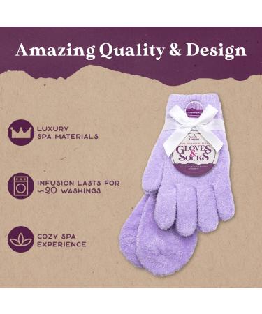 Purple Canyon Aloe Spa Sock and Glove Set | Overnight Moisturizing for Women and Men | Lavender Colored - Buy Online on SooperMarket.com