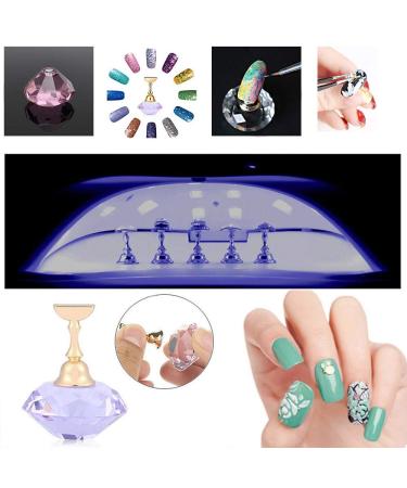 Kalolary Nail Tip Stand Holders with 102Pcs Adhesive Putty Clay - Nail Art Display Tools Set - Buy Online on SooperMarket.com