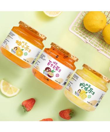 Honey pomelo lemon passion fruit tea handmade jam fruit juice healthy fruit tea 500g/can fruit flavor snacks Chinese tea fast food nutritional casual snacks (Lemon and Passion fruit 2 cans) Lemon and Passion fruit 2 cans - Buy Online on SooperMarket.com
