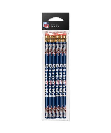 WinCraft NFL New England Patriots 15545014 Pencil (6 Pack)