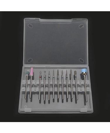 Dekaim Nail Drill Bit Set | 12pcs Tungsten Alloy Nail Polishing Drill Bits for Manicure & Pedicure - Type A - Buy Online on SooperMarket.com