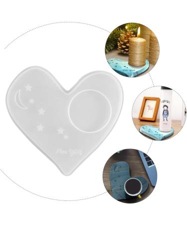 STOBOK 2pcs Coaster Mold DIY Silicone Mold Silicone Coaster Resin Molds Simple Mold Gummie Molds Zip Pull Silicone Molds Simple DIY Mold Silica Gel Crystal Candle Holders White Whitex2pcs 13.6X13CMx2pcs - Buy Online on SooperMarket.com