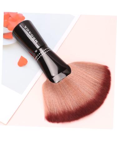 Beavorty Mineral Cutting Barber Cream - Highlighter Tool & Blending Brush for Face Makeup | Nylon Fan Brush for Blush & Foundation | 20x4x16cm Coffee Color - Buy Online on SooperMarket.com