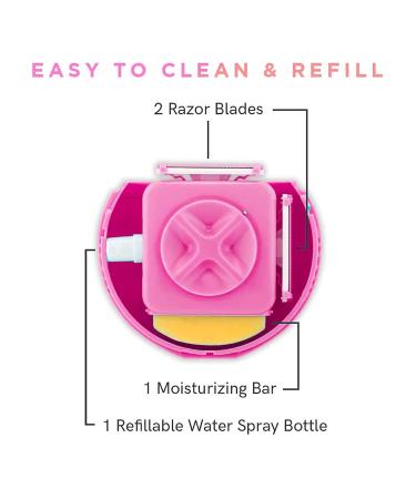 1 in 1 Women's Shaver - Portable Hair Trimmer & Manual Hair Remover (Rose Red) | Shop Internationally - Buy Online on SooperMarket.com