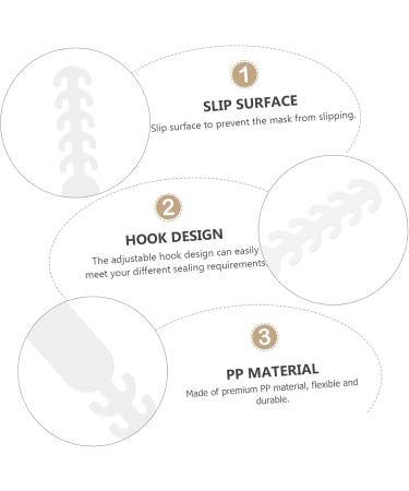 20 Pack Gatuida Wicking Hooks - Adjustable Mask Ear Strap Extenders for Comfortable Fit | Face Cover Rope Extensions - Buy Online on SooperMarket.com