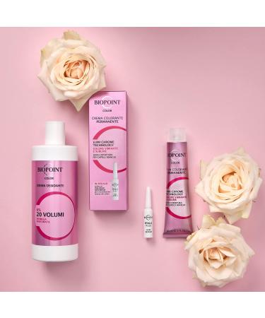 Biopoint Colour Cream Permanent Colouring 60 ml + 1 Ampoule of Hyaluplex Hair Serum 3 ml - 4 Medium Brown - Buy Online on SooperMarket.com