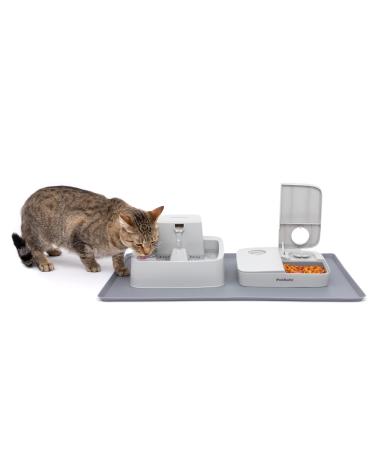 PetSafe Fountain and Feeder Mat, for Dogs and Cats, Silicone Food and Water Placemat, 26 in X 16 in, Waterproof, Dishwasher Safe, Pet Food Mat with Lip