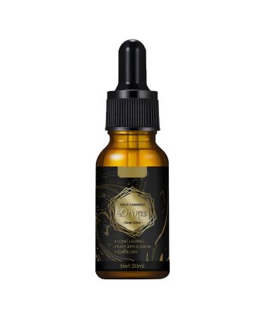Face Tanning Drops Bronzing Drops - Self Tanning Drops for Face Instant Tan Fake Tan Streak-Free Self Tanning Drops with Aloe Vera & Plant Extracts - Face Tan Drops Liquid Facial Bronzing Solution