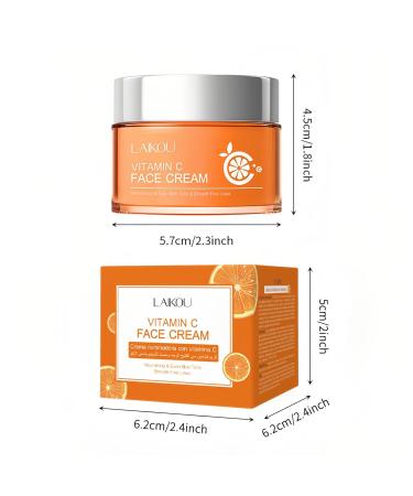 Vitamin C Face Cream - Nourishing & Moisturizing with Shea Butter (50ml) - Fresh Non-Greasy Formula for Radiant Skin - International Shipping Available - Buy Online on SooperMarket.com