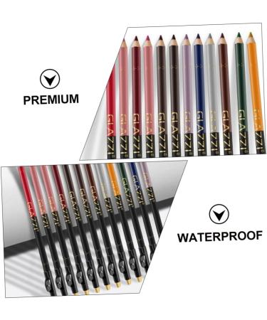 KALLORY 12pcs Lip Liner Eyeliner Waterproof Eye Liner Pencil Lipliner Pens Cosmetic Supplies Makeup Pen Lips - Buy Online on SooperMarket.com