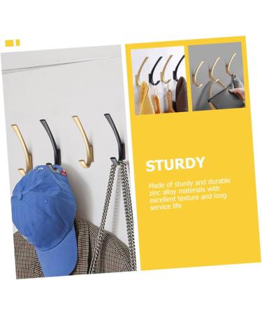 Cabilock 2pcs Coat Hook Bath Towel Hooks Metal Coat Hanger Wall Coat Hanger Towel Wall Hooks Hat Office Robe 11.8X1.3X1.3CMx2pcs Goldenx2pcs - Buy Online on SooperMarket.com