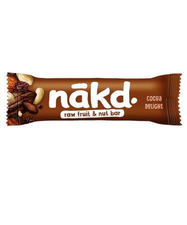 N kd Cocoa Delight Bars - 100% Natural Vegan Gluten-Free No Added Sugar - 18 x 35g | Cold-Pressed Fruit & Nut Snacks - Buy Online on SooperMarket.com
