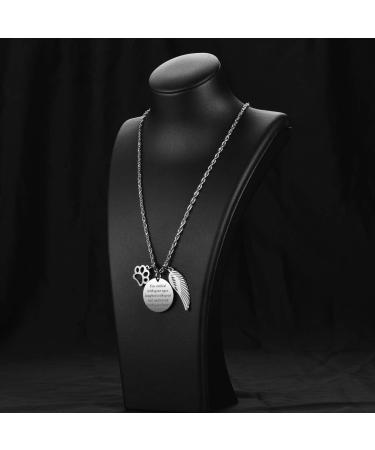 Pet Memorial Necklace: Loss of Pet Memory Pendant - You Smiled with Your Eyes, Laughed with Your Tail, Loved with Your Heart - Buy Online on SooperMarket.com