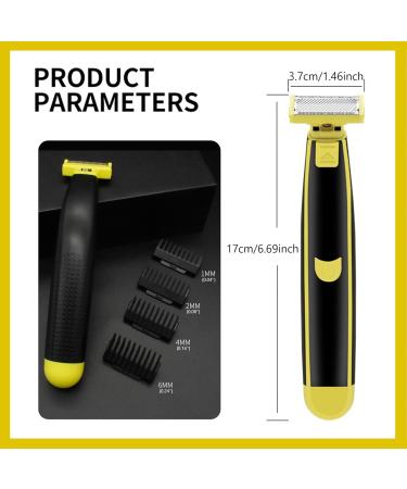 Buy Waterproof Electric Shaver for Men - Wet & Dry Facial & Body Trimmer USB Rechargeable Perfect Travel Grooming Tool - Buy Online on SooperMarket.com