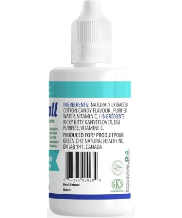 Greeniche Natural Flavorall Liquid Flavoured Stevia - Cool Cotton Candy 50ml - Buy Online on SooperMarket.com