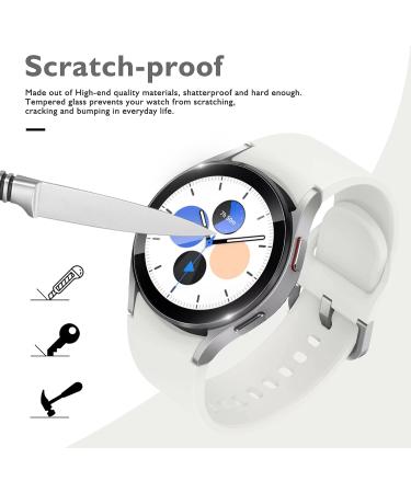 Kimilar 4 Pack Galaxy Watch 4/5 Screen Protector 40mm - Waterproof Tempered Glass Cover for Samsung Galaxy Watch 4/5 40mm Smartwatch - Buy Online on SooperMarket.com