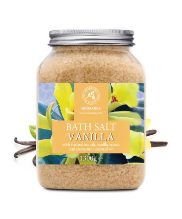 Buy 100% Natural Bath Sea Salt Vanilla 46 Oz - Relaxing Aromatherapy Bath Salts with Cinnamon Essential Oil for Beauty & Good Sleep - Buy Online on SooperMarket.com