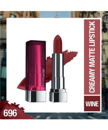 Maybelline Color Sensational Matte Hydrating Lipstick in Burgundy Blush 0.15 oz - Nude, Pink, Red, Plum Lip Color - Buy Online on SooperMarket.com
