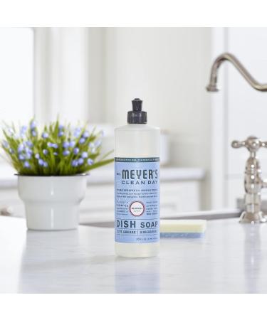 Mrs. Meyer's Liquid Dish Soap Bluebell - 16 FL OZ | Natural & Eco-Friendly Dish Cleaner | International Shipping Available - Buy Online on SooperMarket.com