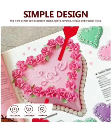 Didiseaon 20pcs Valentine's Day Cake Inserts Fruit Cake Bridal Shower Picks Appetizer Toothpicks Decorative Cake Inserts Red Decor Paper Cups Birthday Cake Decoration Dessert Arrow - Buy Online on SooperMarket.com