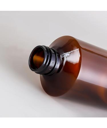 Tianzd 3-Pack 50ml Brown Plastic Bottles with Silver Caps & Orifice Reducer | Essential Oil & Makeup Containers | International Shipping Available - Buy Online on SooperMarket.com