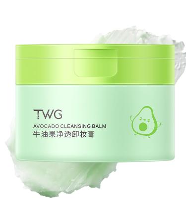 Avocado Clean Makeup Remover & Cleansing Balm 100g Avocado Cleanser To Remove Makeup Facial Cleanser For Sensitive Skin Deep Cleansing Makeup Remover Balm For Foundation Clean And Clear Cleanser