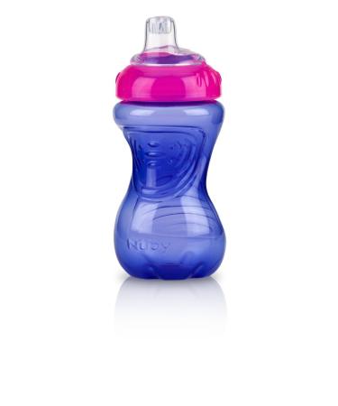 Nuby 2 Pack No Spill Cup 10oz in Pink & Purple - Leak-Proof Sippy Cups - Buy Online on SooperMarket.com
